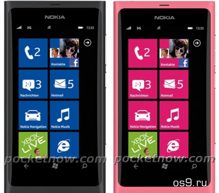 WP-смартфон Nokia 800 на официальных снимках 